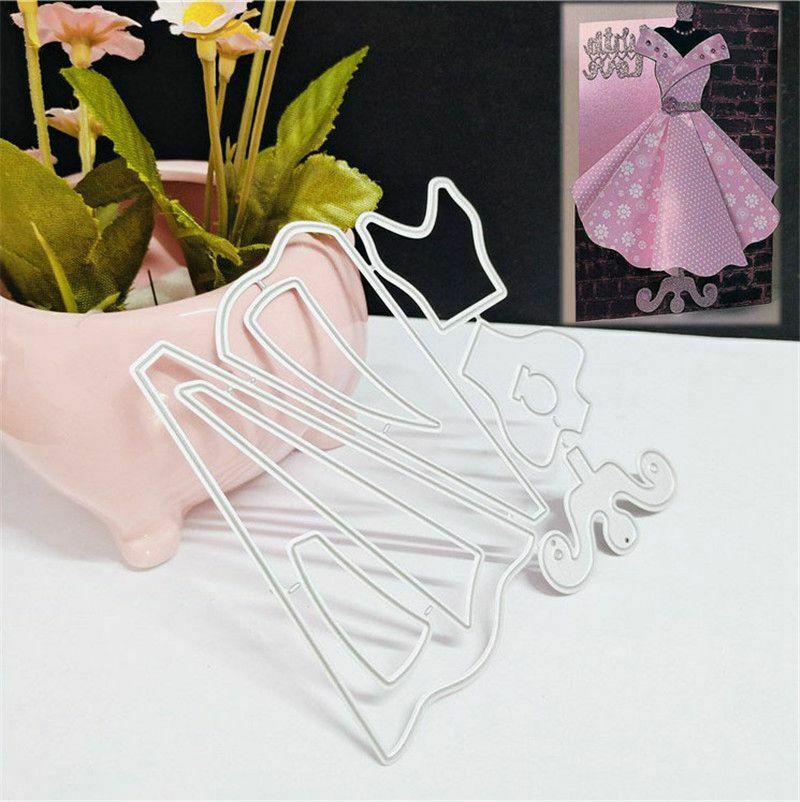 DIY Metal carbon steel dies Card Making Art Craft Princess Dress Scrapbooking