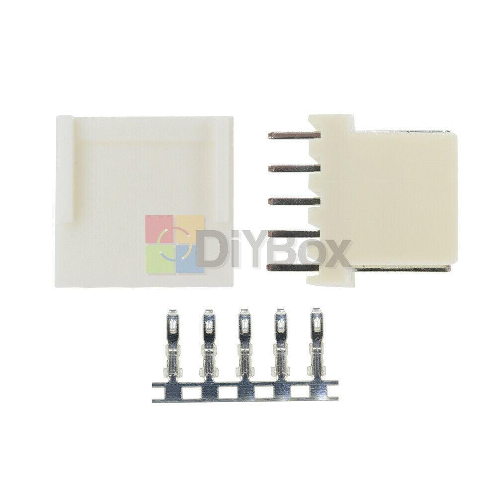 50Pcs KF2510-5P 2.54mm Pitch Pin Header+10x Terminal + 10x Housing Connector Kit