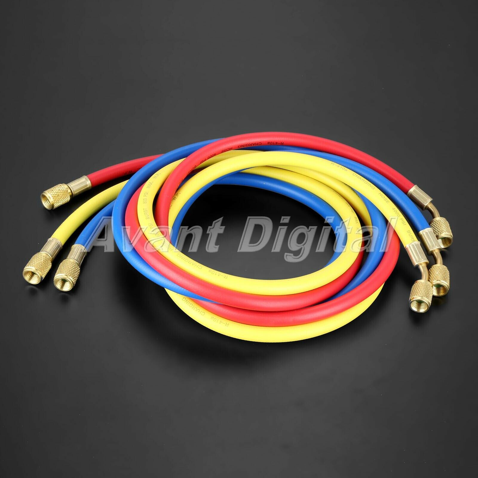 Car 60" AC Charging Hose Set for HVAC Air  Refrigerant R12 R22 R502