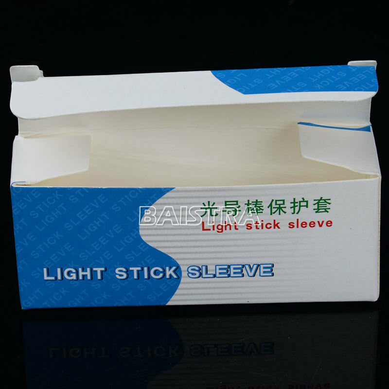 50 Boxes Dental Plastic Curing Light Guide Stick Sleeve Sheath Cover 18*67MM