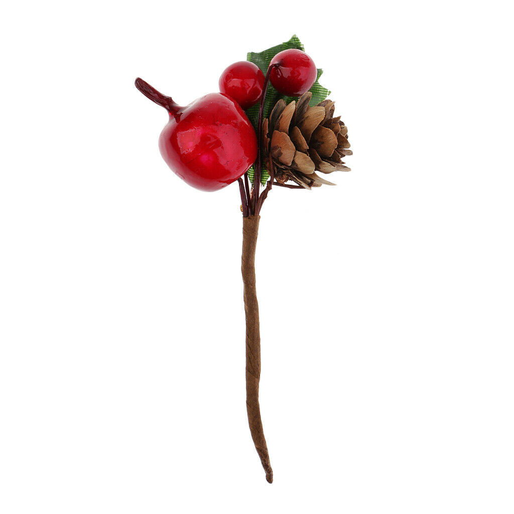 5pcs Artificial Flowers Pine Cone Flower Branch For Party Embellishments