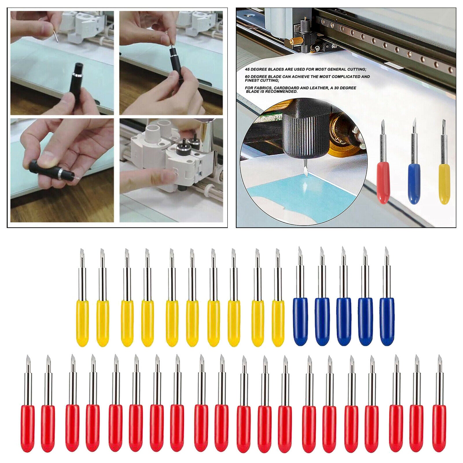 Cutting Blades for Cricut Explore Air Maker Vinyl Cutting Machines 30pcs