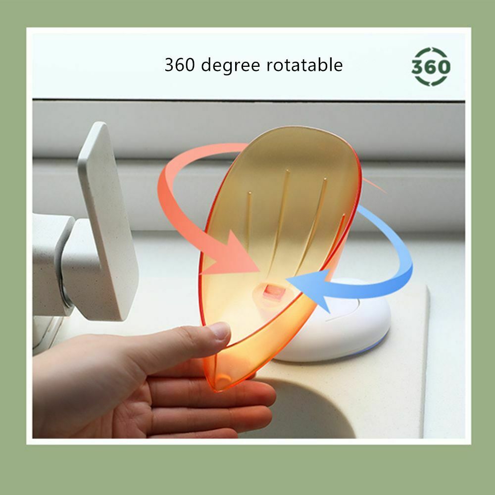 Suction Cup Plastic Standing Drain Rack Soap Dish Storage Soap Box Soap Holder