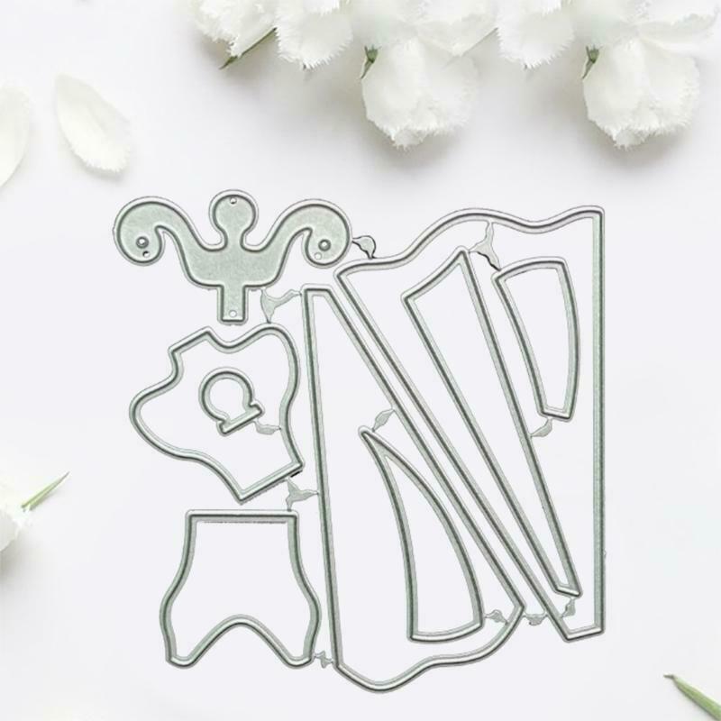 Dress Metal Cutting Dies Stencil DIY Scrapbooking Album Paper Card Template Mold