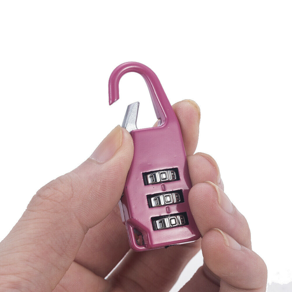 1PC Metal 3 Digit Mini Combination Code Password Gym Travel Luggage Lock