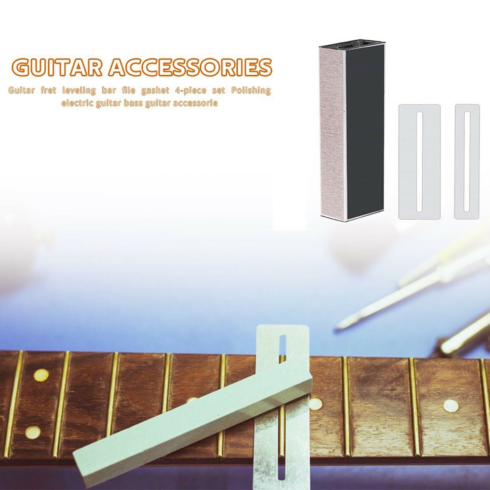 3/Set Guitar Fret Leveling Beam Fingerboard Guard File Sanding Tool Set