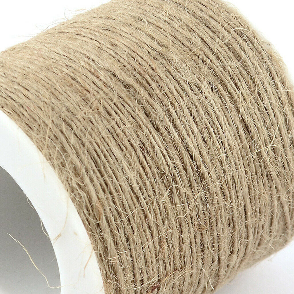 /Roll 1mm Jute Rope Twine String Cord Multiple Holiday Decors DIY