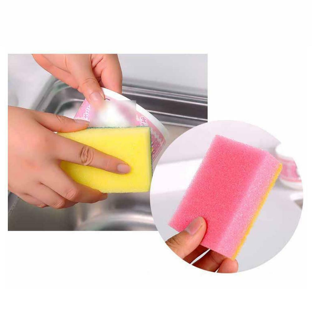 10pcs Cleaning Sponge Wipe Decontamination Sponges For Kitchen Scouring Pads