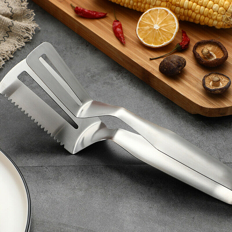 New Steak Clip Pancake Barbecue Spatula Clip Food Clip Serrated Kitchen Clip DF
