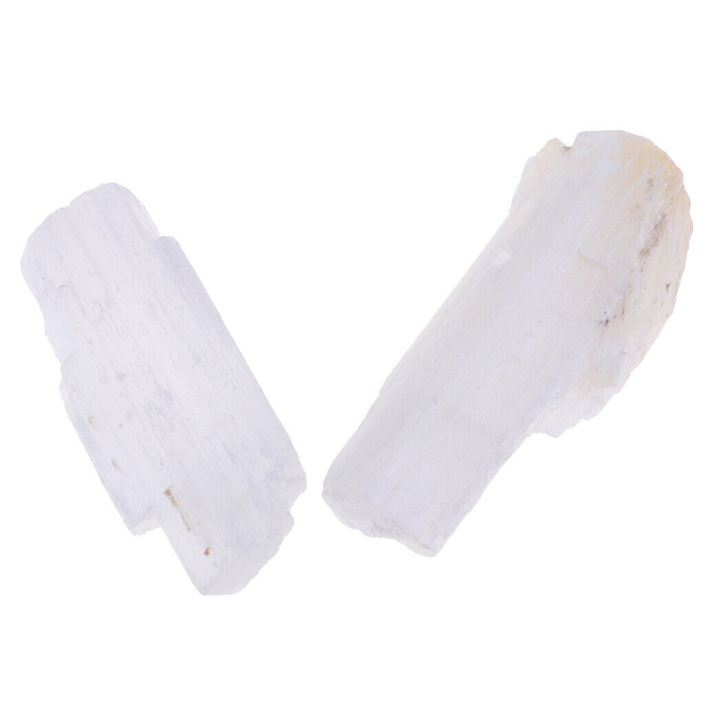 2xNatural Crystals  Stone Class Teaching Specimen Gypsum stone