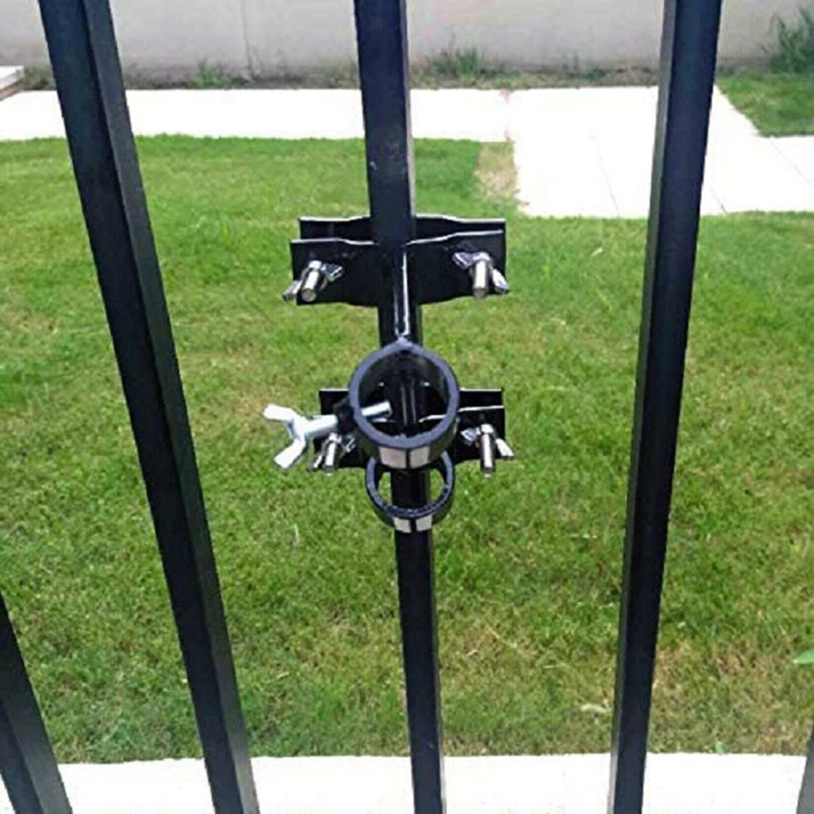 Flagpole Bracket Black Multi-Position Flag Pole Holder for Courtyard Flag