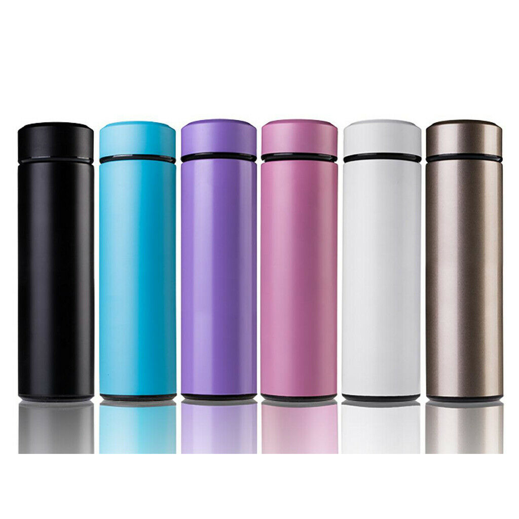Stainless Steel Tea Water Coffee Flask Vacuum Cup Travel Mug Pink