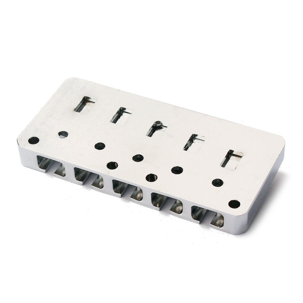 Chrome L Shape 5 String Electric Guitar Bass Bridge with Wrench Replacement