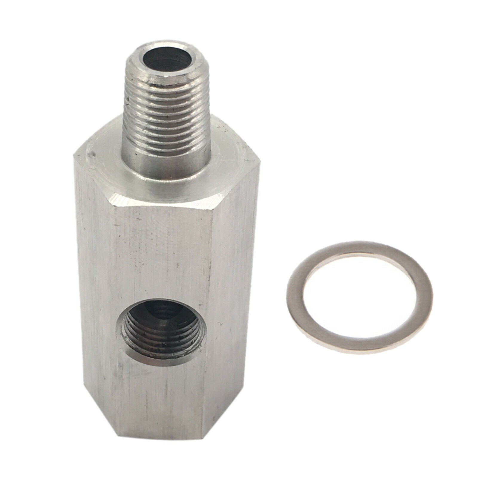 1/8" Oil Pressure Sensor Tee BSPT Professional with Washer for NPT Adapter