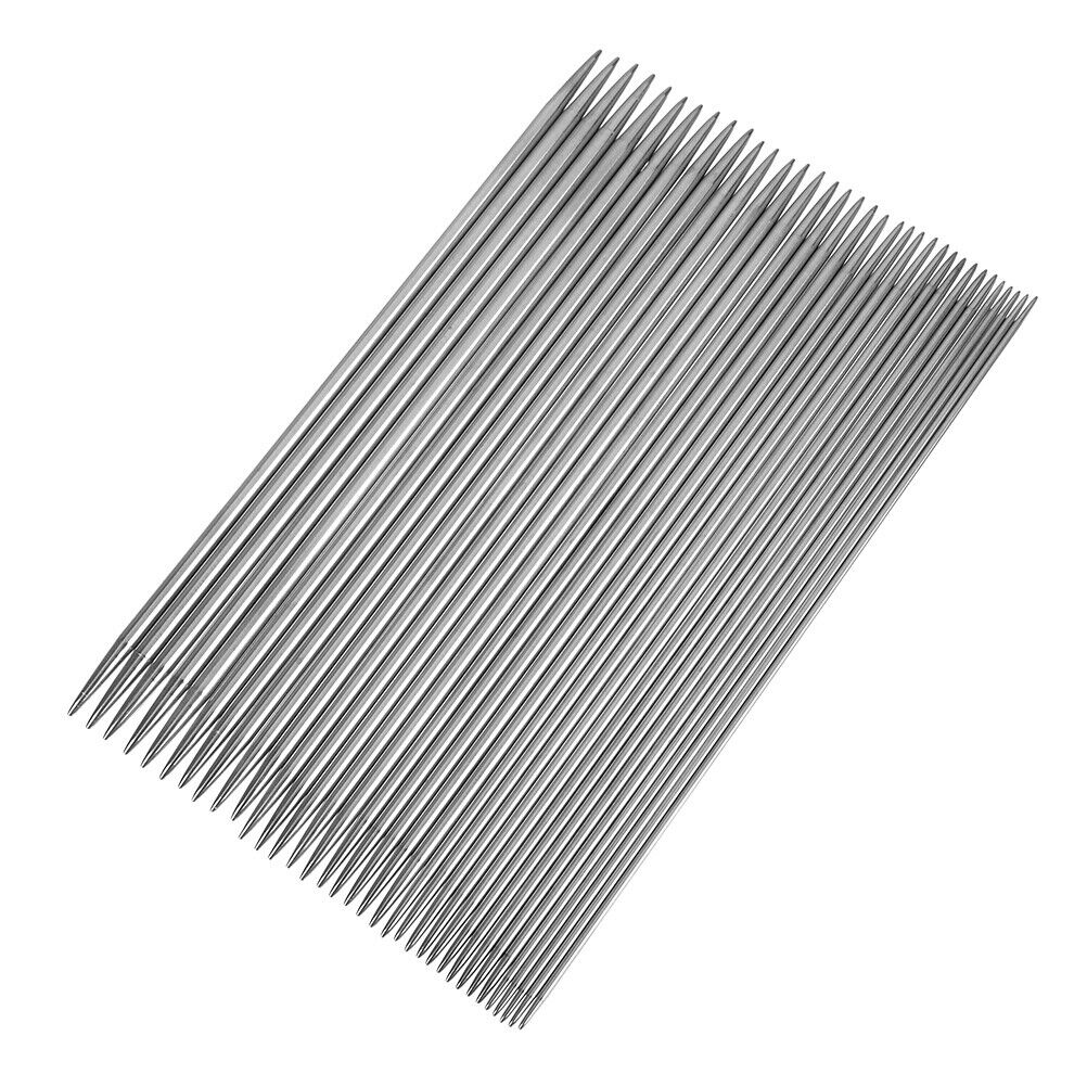 35pcs 20cm Straight Knitting Needles Stainless Steel DIY Crochet Hooks Tool Tt