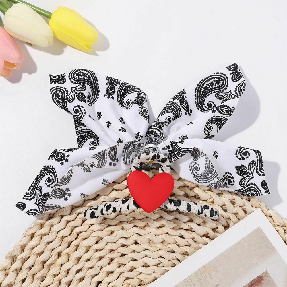 Tools Hairstyle Hair Clips Big Heart Hair Claws Barrettes Chiffon Hairpins