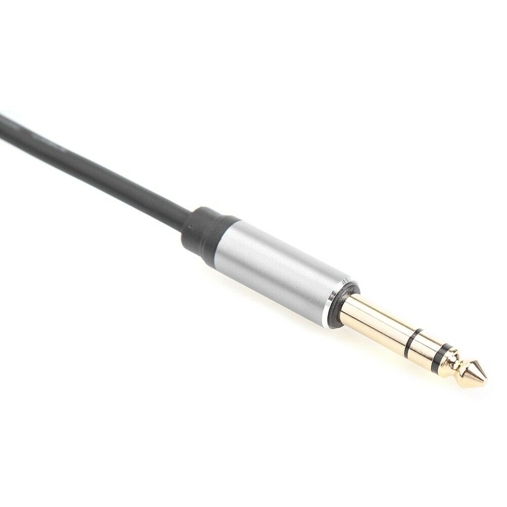 1/4 Inch Plug to Dual 1/4 Inch Plug Y Splitter Adapter Cable 1.5M Dual 6.35mm Y1