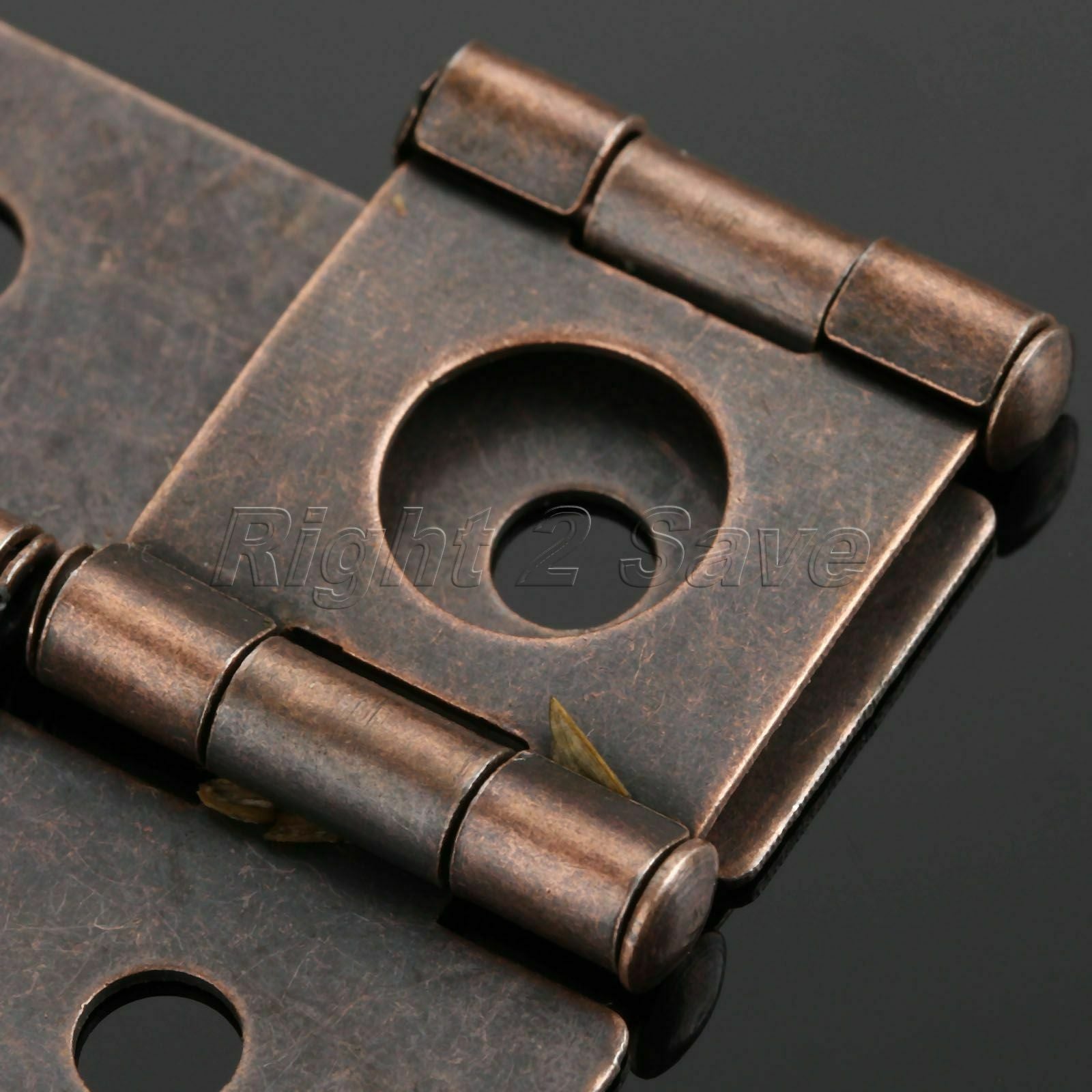2 x Decorative Hinges Cabinet Cupboard Box Door Kitchen Wardrobe Metal Hinges