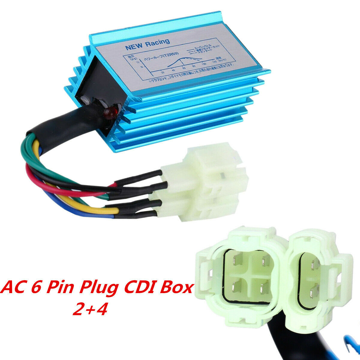High Performance AC 6 Pin CDI Box for CG 125cc -250cc Quad ATV,Dirt Bike,Go Kart