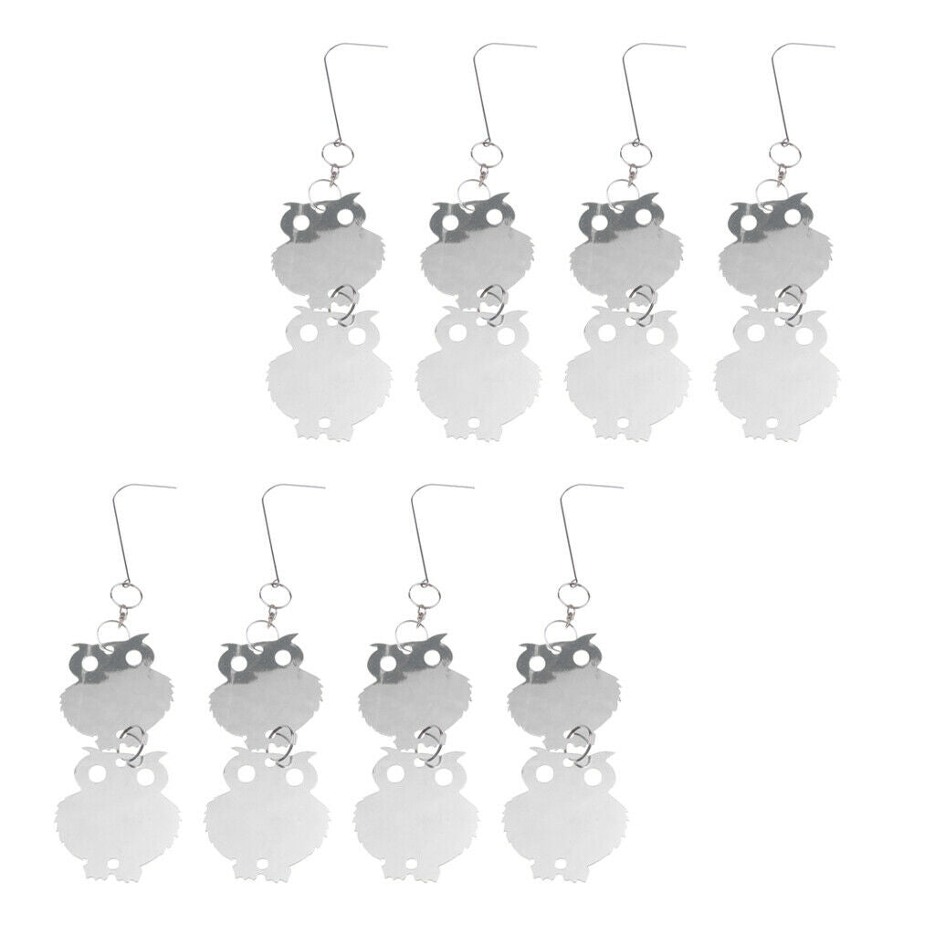 8pcs Bird Repellent Reflective Discs Scare Deterrent Keep Pest Away Garen