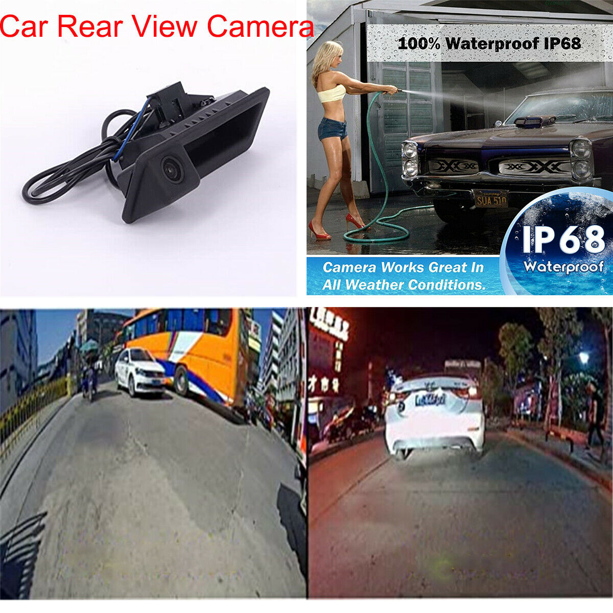 1PC Car Rear View Reversing Camera For BMW E90 E91 E92 E93 E53 E82 E88 X1 X5 X6