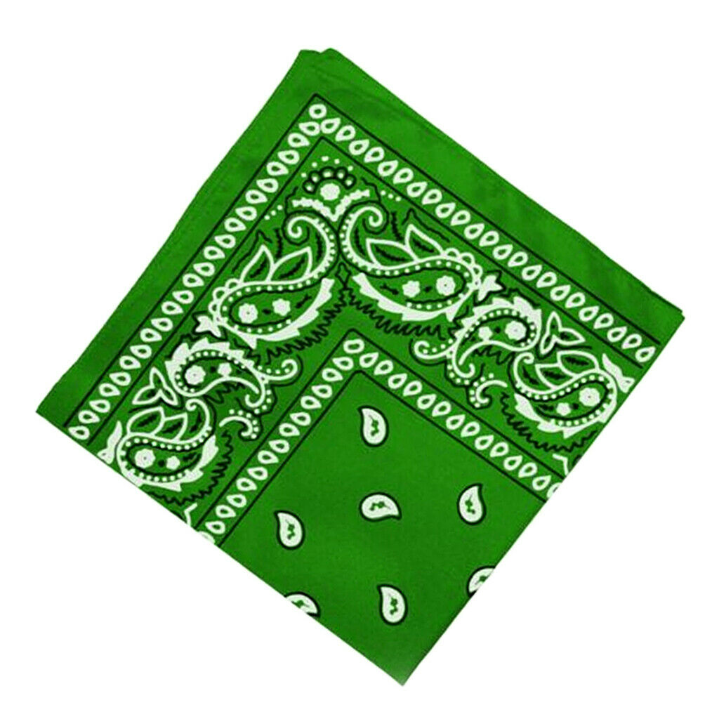 7PCS Novelty Paisley Cowboy Bandana Head Wrap Neck Scarf Hair Band Kerchief