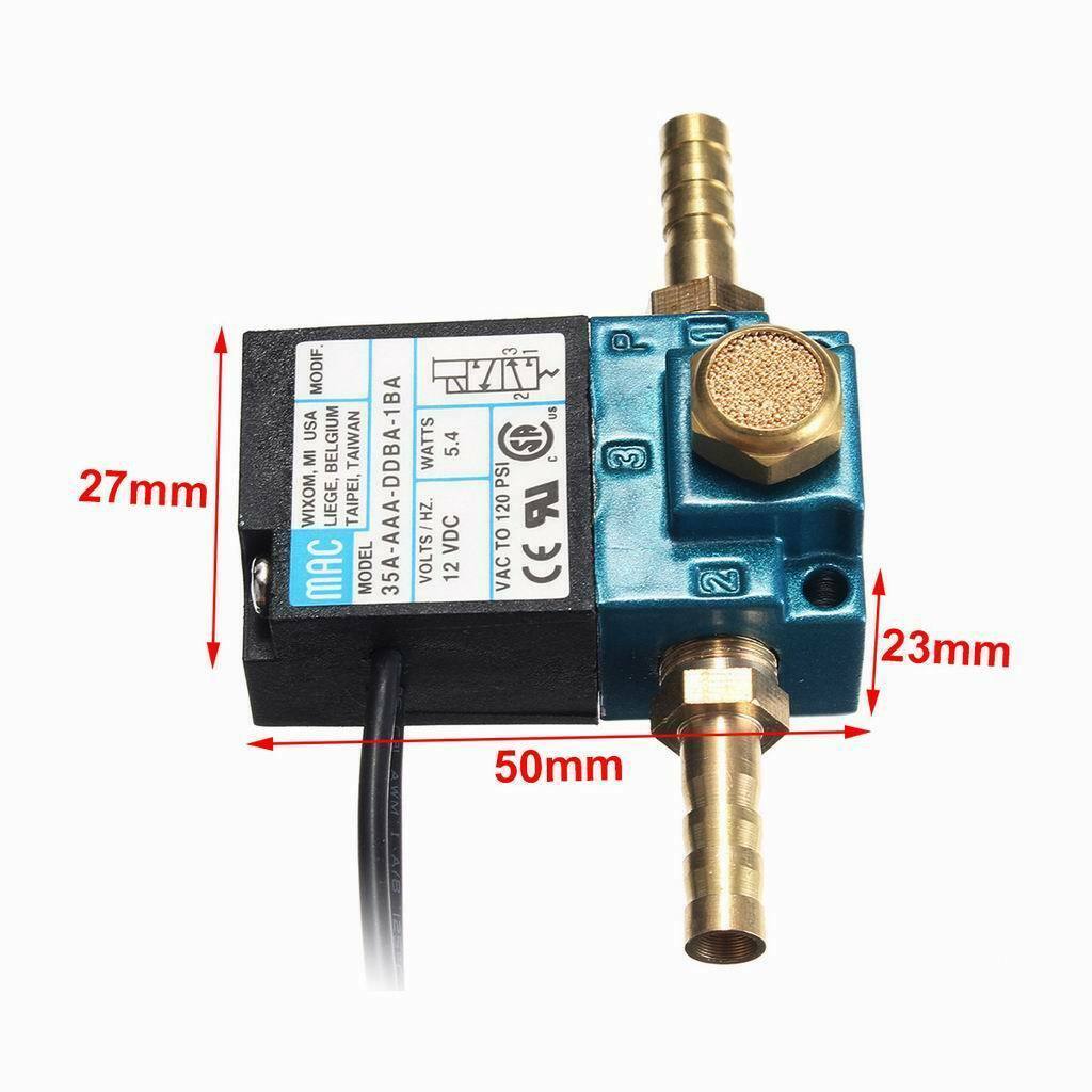 2X 3 Port 12V Electric Boost Control Solenoid Valve for Car Any Seat Turbo