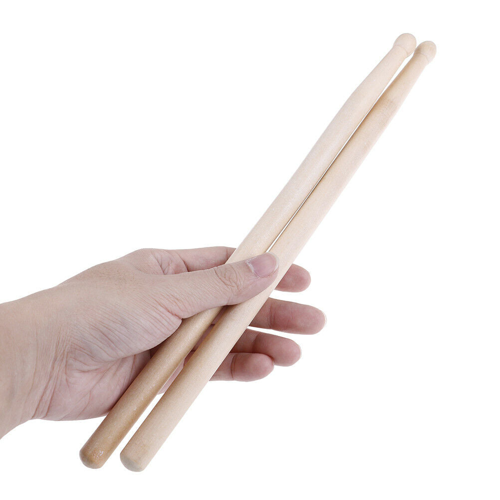 1Pair/2Pcs 32Cm Maple Wood Military Drum Sticks Music Band Drumsticks  DD