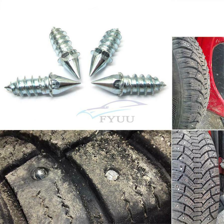 50Pcs Auto Car Tires Studs Spikes Wheel Anti-Slip Screw Studs+Installation Tool