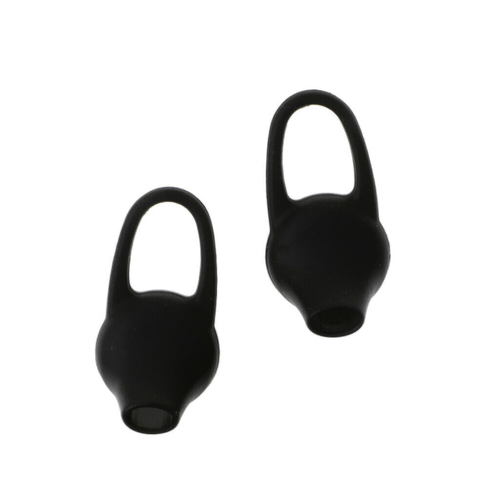 1 Pair Headset Caps Earphone Earbuds Tips Perfect for Running, Jogging Black