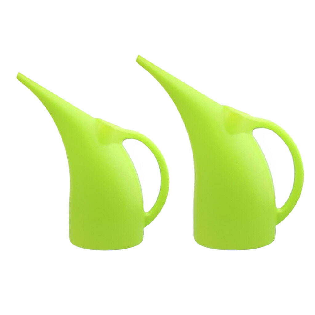 2Pcs 2L and 3L Watering Can Indoor/Outdoor Long Spout Pot Office Plants