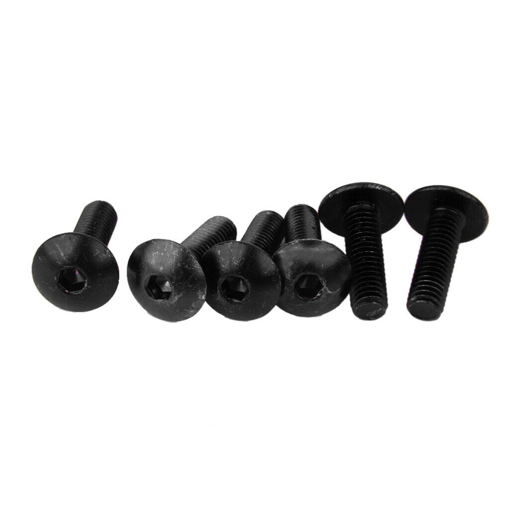 Motorcycle Windscreen Windshield Fairing Well Nut Bolt Screw Kit Black