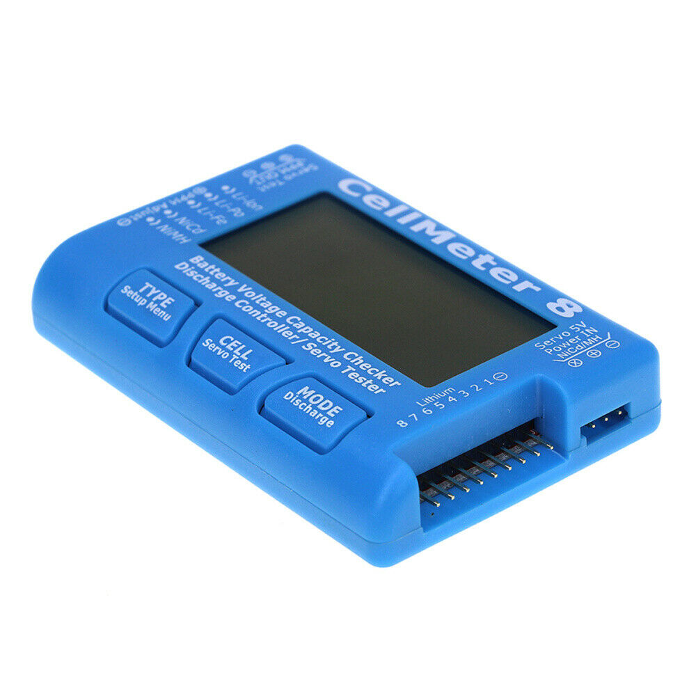 RC Cellmeter-8 Battery Capacity Checker Servo Tester CellMeter 8 for 2-8S LiPo