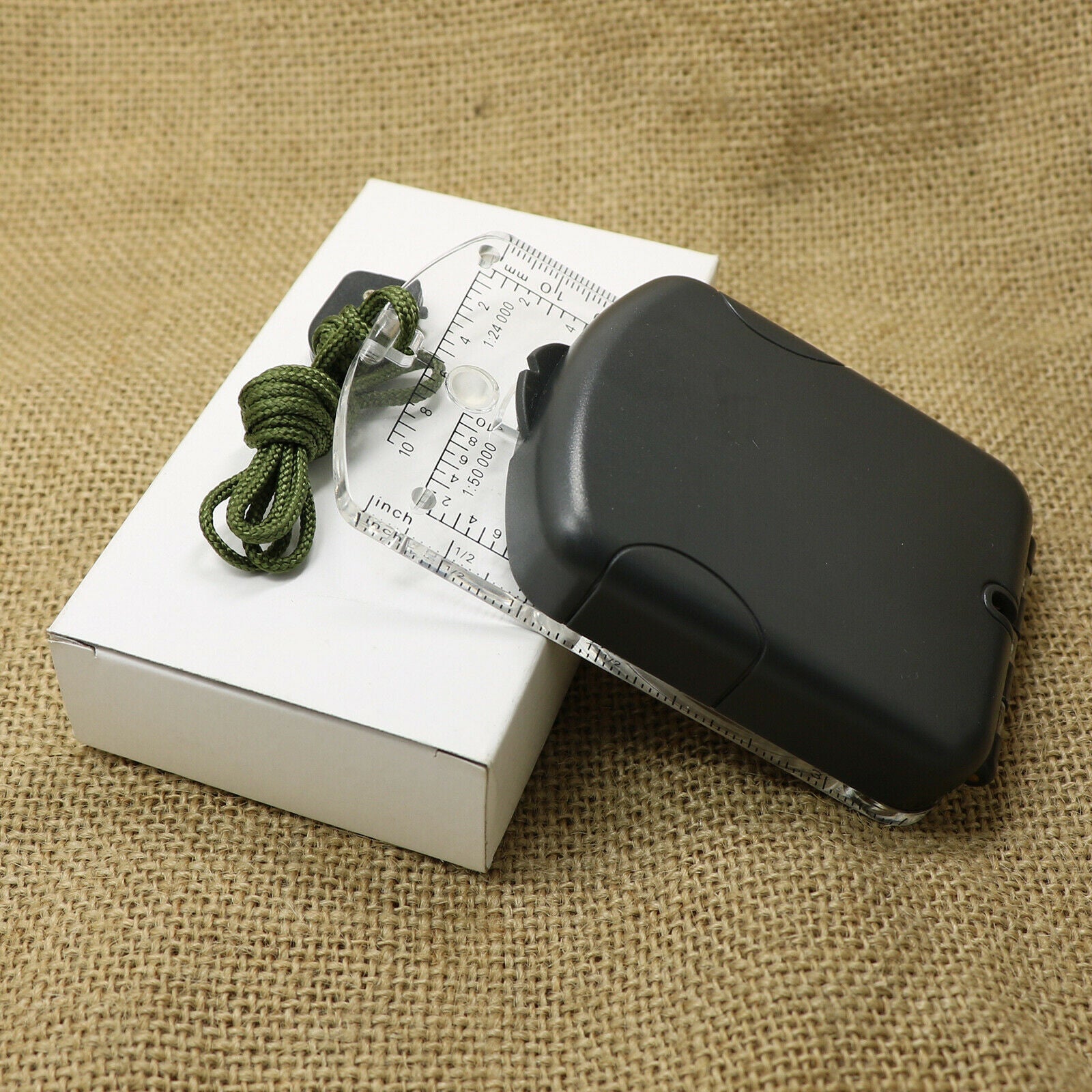 Professional Sighting Army Compass Map Ruler Backpacking Geology Activities