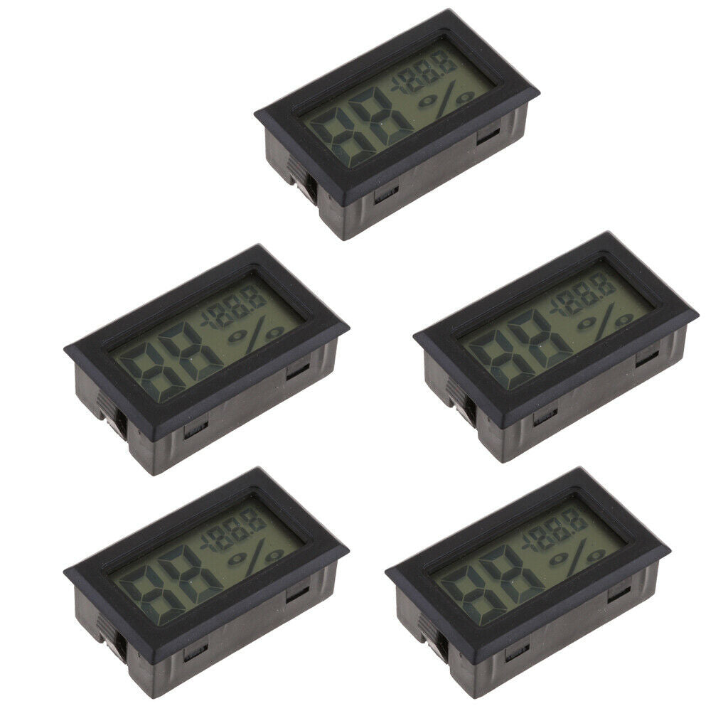 5x Mini Digital Temperature Humidity Meter Thermometer Hygrometer