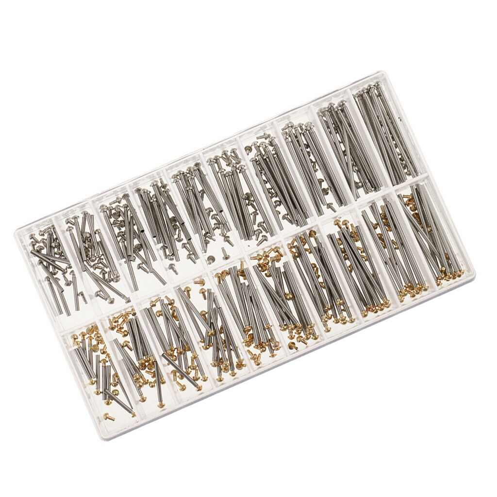 Replacement Iron Screws Assortment Kits Watch Repair Tools Box 10mm-28mm