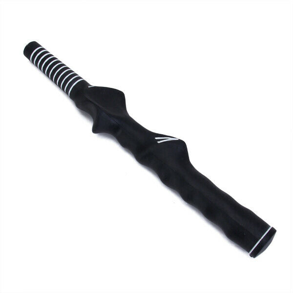 2x Black Golf Golfer Swing Training Practice Aids Grip Trainer Home Outdoor Club
