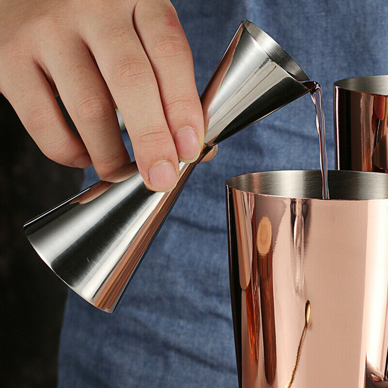 30/60ml Stainless Steel Cocktail Shaker Measure Cup Wine Cocktail Devices Bar HN