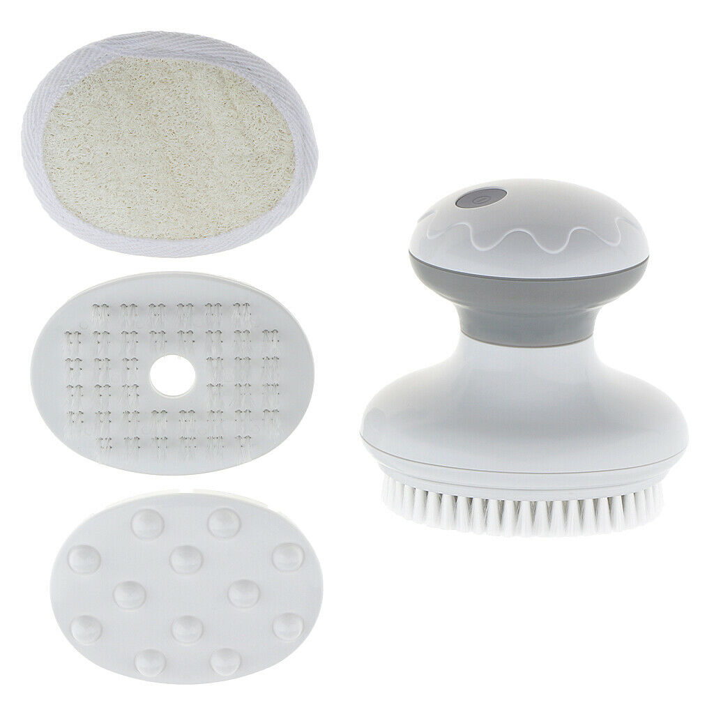 4 In 1 Waterproof Electric Body Spa Cleaning Brush Exfoliator Deep Cleaner