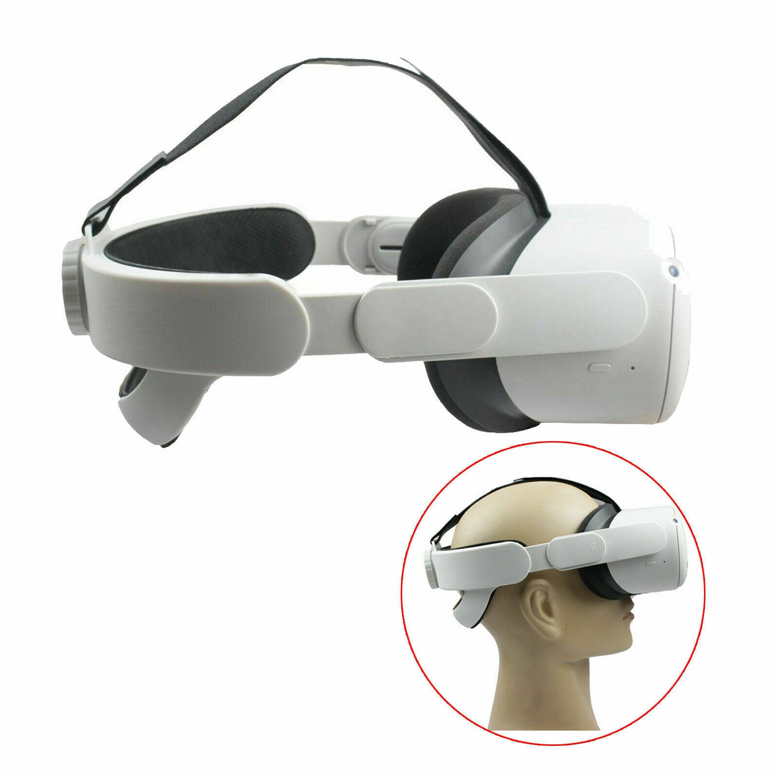 Adjustable Head Strap for   Quest 2 VR, Increase Supporting Force and