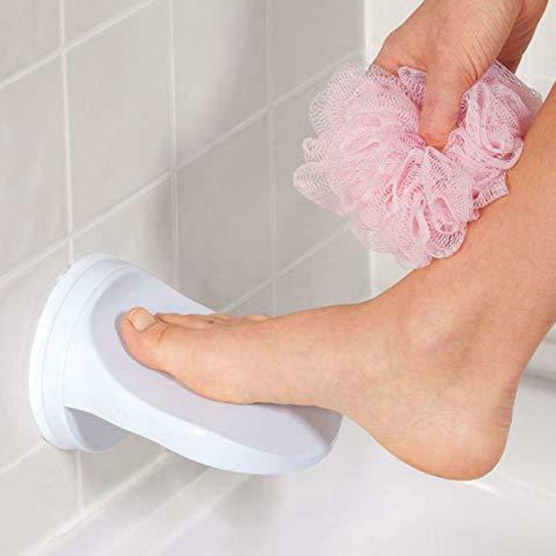 Plastic Bathroom Shower Shaving Leg Aid Foot Rest  Non Slip Suction Cup Step