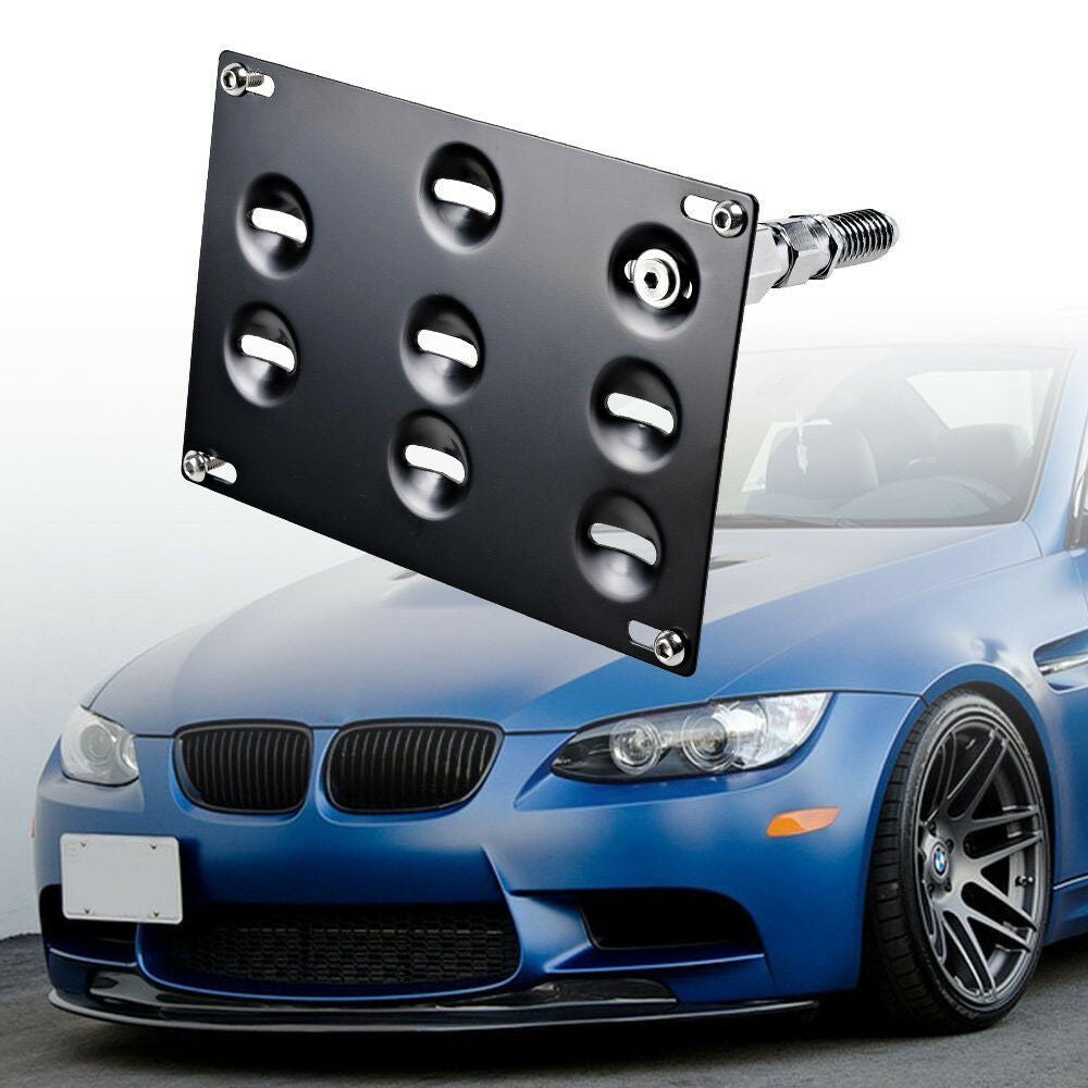 Front Bumper Tow Hook License Plate Mounting Bracket Holder For BMW 1 3 X5 X6