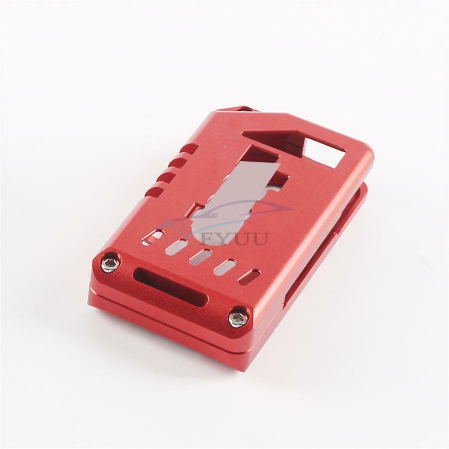Aluminum Alloy Red Key Fob Cover Case For 2018-21 Jeep Wrangler JL&Gladiator JT