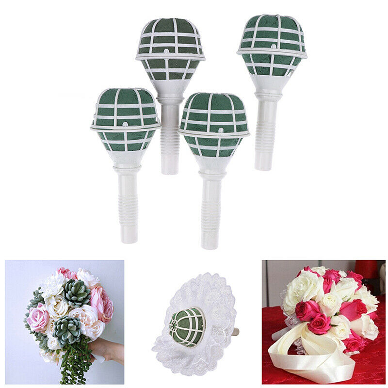 6pcs/set New Bridal Handle Wedding Flower Decoration Bouquet Flower Mud DecoBDA