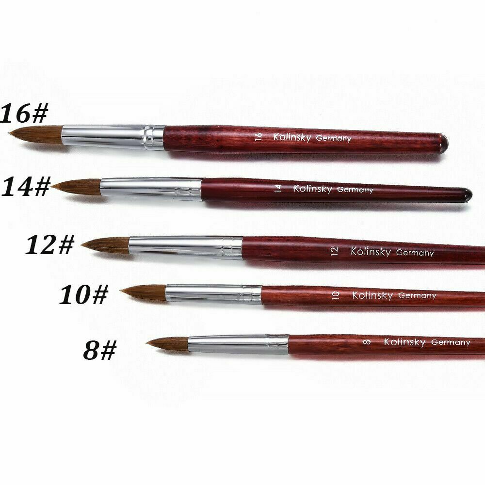Handle Nail Painting Brush Acrylic Nail Art Brush Flower Drawing Pen Sable Hair