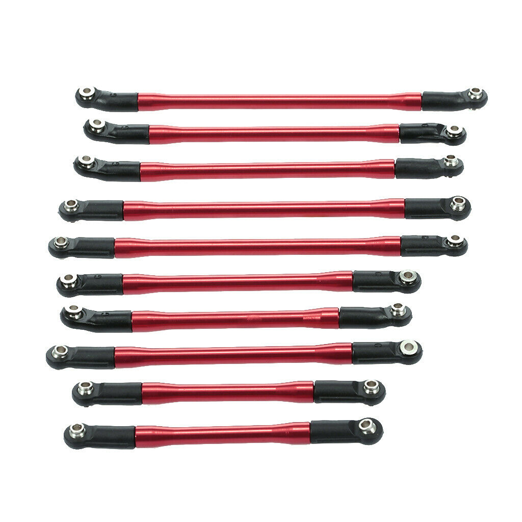 10Pieces Aluminum Linkage Pulling Link For 1/10 Axial SCX10 II 90046 Parts
