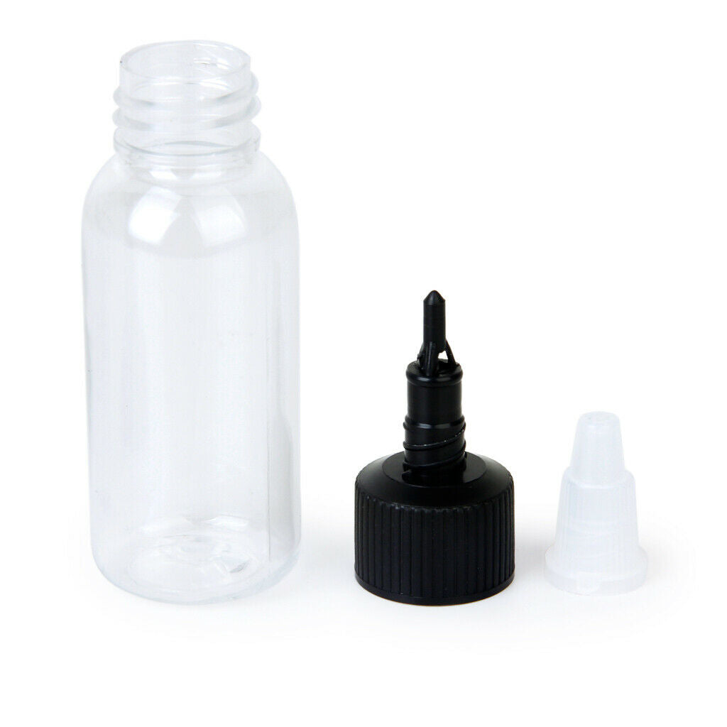 Lot 10PCs 30ml Clear PLASTIC EMPTY TOP  Pigment Supply