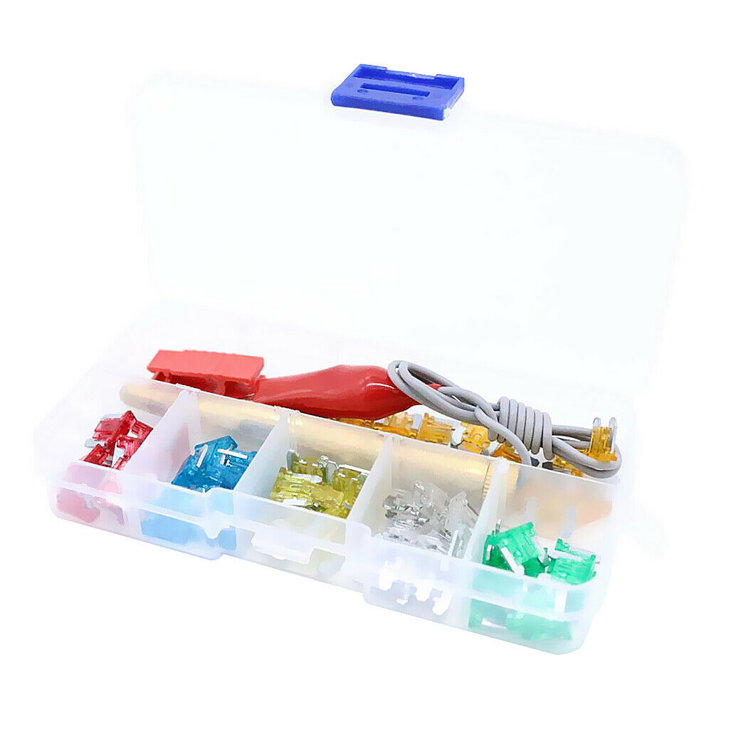 60pcs Car Auto Mini Low Profile  Fuses Kit 5A 10A 15A 25A 30A 6 Sizes