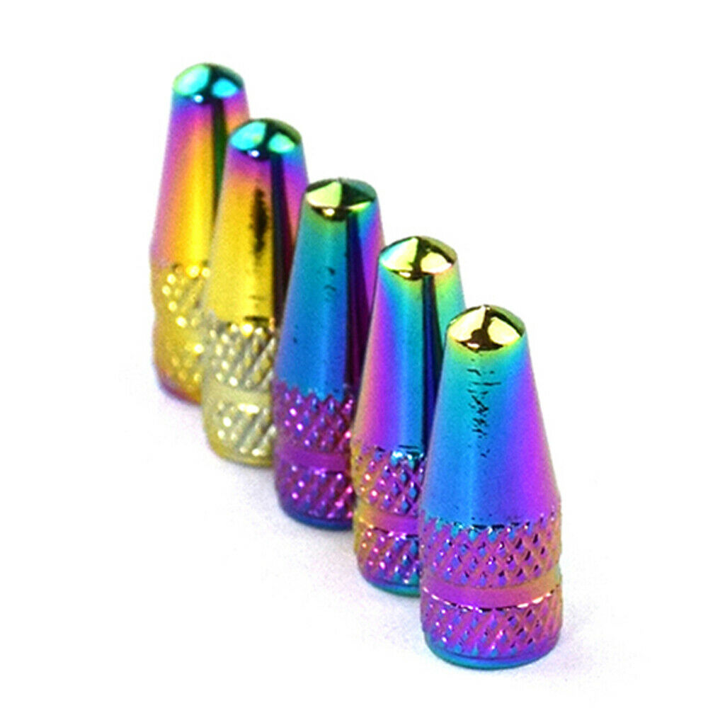 Improving Air Loss Rainbow Color Tire Valve Caps for Motorcycles Bicycles Car