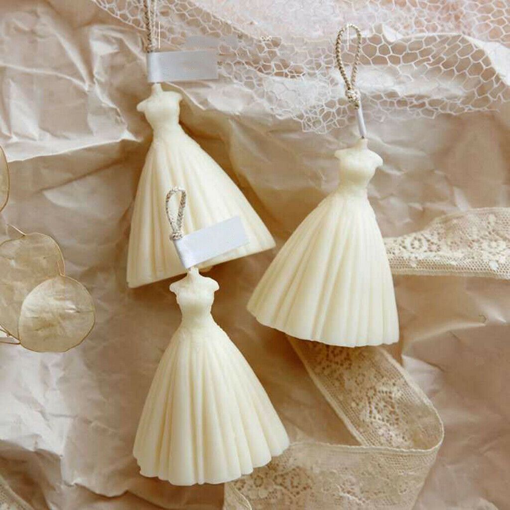 Scented Candle Bride Gown Design Small Essential Oil Decor Photo Props